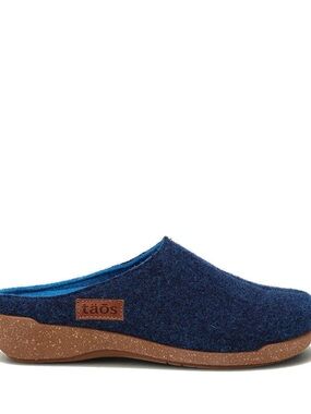 Taos Woollery Women's Clogs US 10 Blue Lined Mules Slip-On Shoes